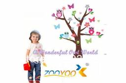 2013New Original Design-The Wonderful Owl World/Kid' Loving /Removable 3d Wall Decals /wall stickers for kids rooms