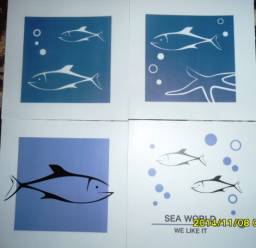 4pcs Novelty Fish Style DIY Repositionable Decorative Stickers Wall Tiles Décors HDS-20270 от Tinydeal