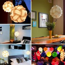 Абажур Aliexpress 30pcs IQ Puzzle Creative Jigsaw Bar Decor Light Lamp Shade Lampshade Design Size S Decoration White