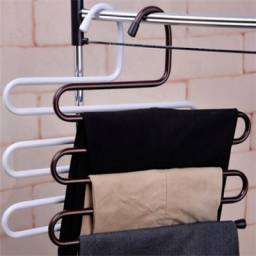 Алиэкспресс вешалка для брюк Amagoing Multi-Purpose Metal Space Storage Closet Hangers Saver Rack for Hanging Jeans Trousers Scarf Tie