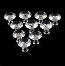 Aliexpress 1pack/10 Pcs 30mm Diamond Shape Crystal Glass Drawer Cabinet Knob Pull Handle Kitchen Door Wardrobe Hardware