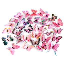 Aliexpress Бабочки High Quality 12pcsWall Decor 3D Butterfly butterflies Stickers Fridge Magnet Room decoracion pared Decal Applique
