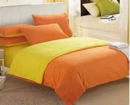Aliexpress Brushed fabric pure/plain color 4pcs bedding set