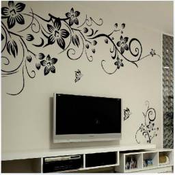Aliexpress Hot Flying Butterfly and Vine Wall Sticker/Decal Easily Removable and Waterproof Art PVC material for home decoration/decor