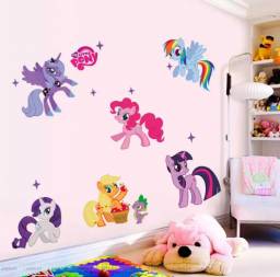 Aliexpress New arrival Kid Wall Stickers My Little Pony 6 ponies removal girls sticker for kids 1425factory sales directly