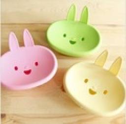 Aliexpress Special Offer Cute Cartoon Rabbit Soap Box for Bathroom Plastic Dishes