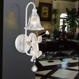 Aliexpress светильник настенный (Wecus) Creative Pastoral angel wall light countryside foyer abajur bedside lamparas personality bar corridor lamp