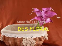 Aliexpress Wedding Decoration Decorative Flower 6 pcs Artificial Calla Lily for bridal Bouquet Flowers
