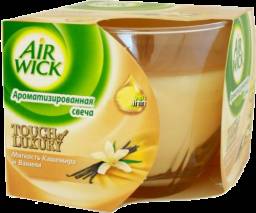 Ароматизированная Свеча AIR WICK МЯГКОСТЬ КАШЕМИРА И ВАНИЛИ