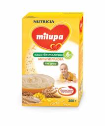 Безмолочная каша Milupa мультизлаковая сухая быстрорастворимая
