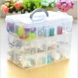 Бокс Aliexpress Free Shipping Large 3 layer Adjustable 30 Compartment Plastic Storage Box Jewelry Earring Tool Container