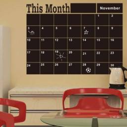 Chalk Board Blackboard Removable Vinyl Wall Decal Sticker This Month