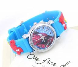 Часы наручные детские Aliexpress Dark blue spiderman wrist watch 3D cartoon silicon children's boys sport