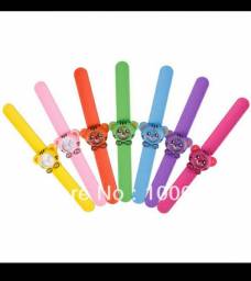 Часы наручные детские Aliexpress Hot Sale Children Boys Girls Cute Animal Tiger Slap Snap Rubber Bracelet Wrist Watch #41680
