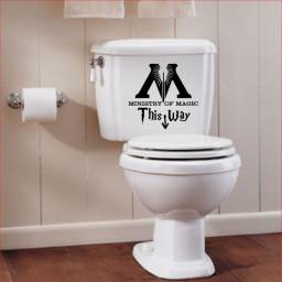 Декоративная наклейка Ebay Harry Potter Ministry of Magic Bathroom Quote Vinyl Decal Sticker deathly hallow