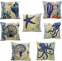 Декоративная наволочка Aliexpress Blue Ocean series cotton underwear marine life throw pillow cover 4NTQ