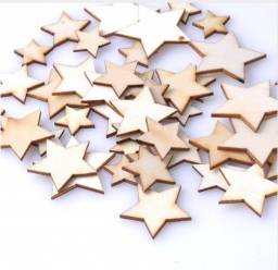 Декоративное украшение звезды Aliexpress 10-30mm Natural Wooden Star Scrapbooking Carft Home Decoration Accessories 50pcs