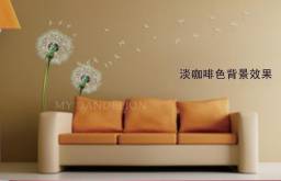Декоративные наклейки Aliexpress Cheapest Popular Dancingly Flying Large Dandelion Wall Sticker Mural Home Decor