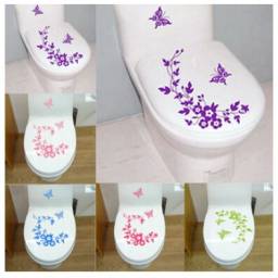 Декоративные наклейки AliExpress Free Shipping New Butterfly Flower vine bathroom wall stickers home decoration wall decals for toilet decorative sticker