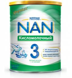 Детская молочная смесь Nestle NAN 3 Кисломолочный (с 12 месяцев)