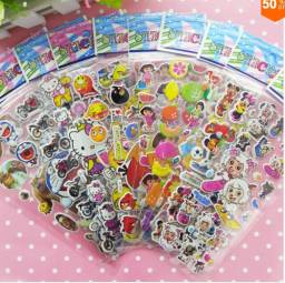 Детские наклейки Aliexpress Car sticker 10 sheets) / lot 3D children's children's children boys girls bubble foam DIY cute cartoon children's toys Puffy stickers