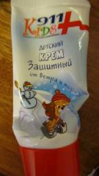 Детский крем 911 Kids Защитный от ветра и мороза
