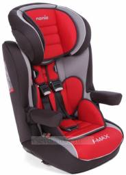 Детское автокресло Nania I- MAX SP LUXE (9-36 кг) Agora Carmine красн/св.сер/черн
