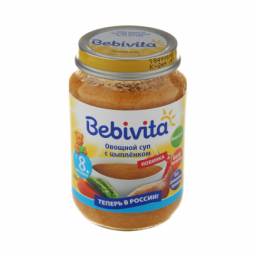 Детское питание Bebivita Овощной суп с цыпленком