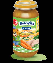 Детское питание Bobovita Junior обед с курицей и шпинатом