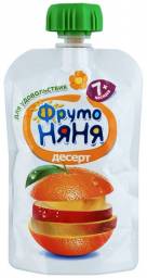 Детское питание Фруто Няня Десерт из яблок,бананов