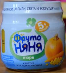 Детское питание Фруто Няня Пюре "Салатик из сладких овощей"