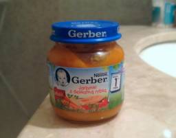 Детское питание Gerber Овощи с семгой (морковь, петрушка