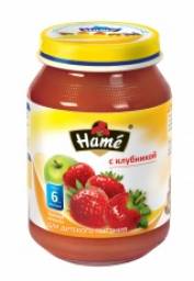Детское питание Hame яблоко с клубникой
