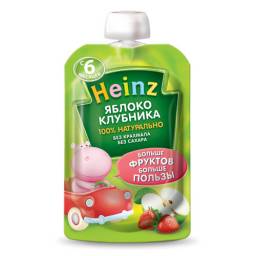 Детское питание Heinz Пюре Яблоко-клубника
