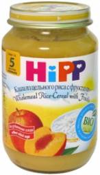 Детское питание HIPP Каша из цельного риса с фруктами для детей с 5 месяцев "HIPP"