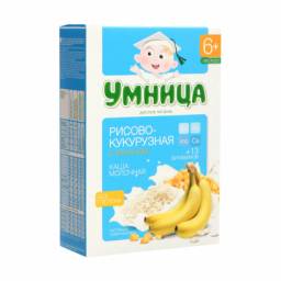 Детское питание Умница Каша молочная рисово-кукурузная с бананом 6+