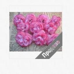 Ebay 10 pink Rose Artificial silk Flower Head Wedding decor garden 1.6"/4CM sf204