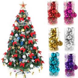 Елочные украшения AliExpress 24Pcs 4CM Xmas Christmas Tree Decoration Balls Hanging Ornament Baubles For New Year Party Wedding