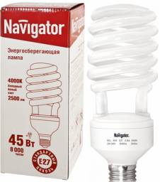 Энергосберегающая люминесцентная лампа Navigator NCL-SH-45-840-E27
