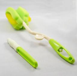 Ершик Aliexpress New 360 Degree Rotating Spin Sponge Brush Baby Milk Feeding Bottle Nipple Cleaning Scrubber Brushes