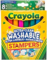 Фломастеры Crayola Набор мини-штампов "Супер чисто"