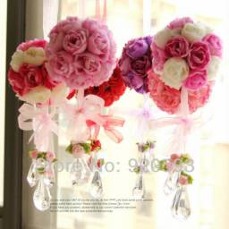 Free Shipping Artificial flower rose silk Real Touch up the ball home decoration for wedding