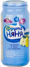Фруктовое пюре Фруто Няня из Яблок и Груш со Сливками