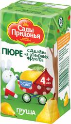 Фруктовое пюре Сады Придонья Груша