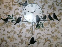 [funlife]-Black Metal Bird on Branch Decorative Wall Clock Desinger for Living Room Quartz Настенные часы с птичками Aliexpress.com