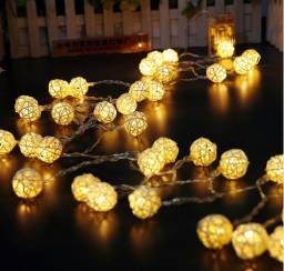 Гирлянда Aliexpress 10/20/40/80 LED Ball String Fairy LED bulbs Christmas Garland decoration Holidays Lights plastic garden living room AA battery