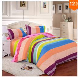 Home textile,Reactive Print 4Pcs bedding sets luxury include Duvet Cover Bed sheet Pillowcase,King Queen Full size