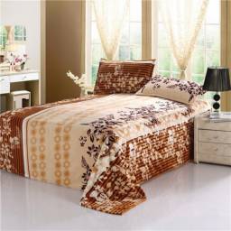 Home textiles, fleece blankets Various colors linens on the bed, throw, Bedding, Sheets, size 3