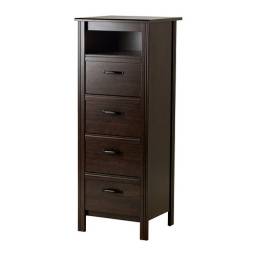 IKEA Комод с 4 ящиками БРУСАЛИ коричневый