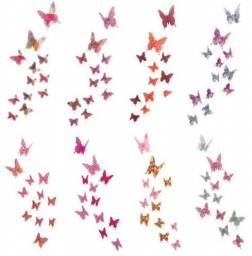 Интерьерное украшение Aliexpress 12pcs 3D Butterfly Wall Deco Art Waterproof Butterflies Stickers Home Decor Sticker for Kids Rooms Living Room